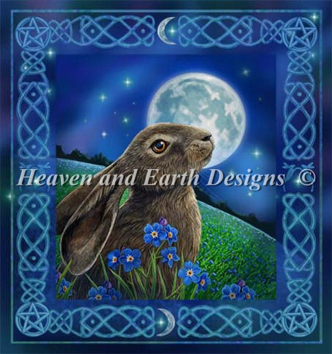 Moon Gazing Hare - Click Image to Close